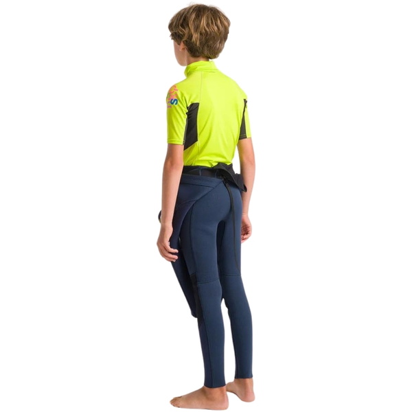 2026 C-Skins Junior NuWave X Short Sleeve Rash Vest C-NLYSSJ - Lime / Anthracite / Multi